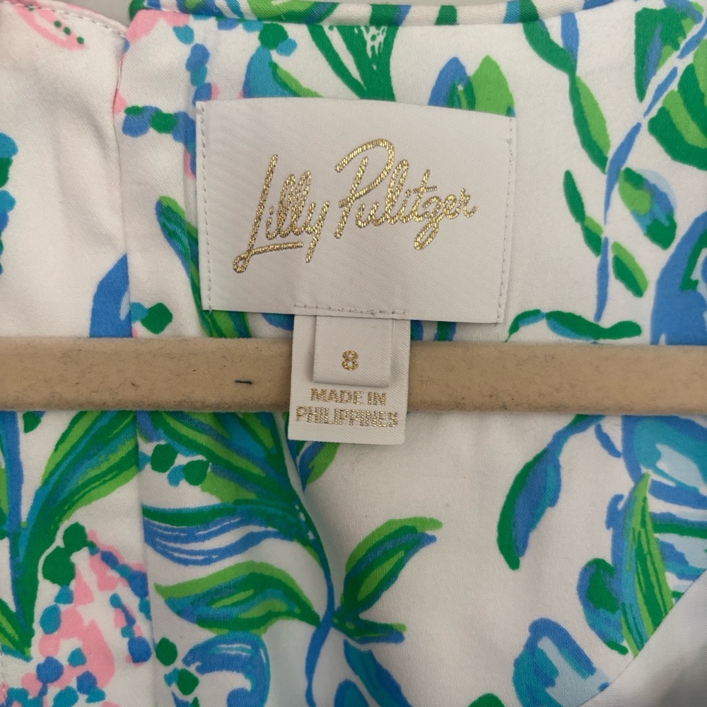 Lilly Pulitzer The Lilly Print Sleeveless Organic Cotton Blend Sheath Dress - Picture 4 of 9